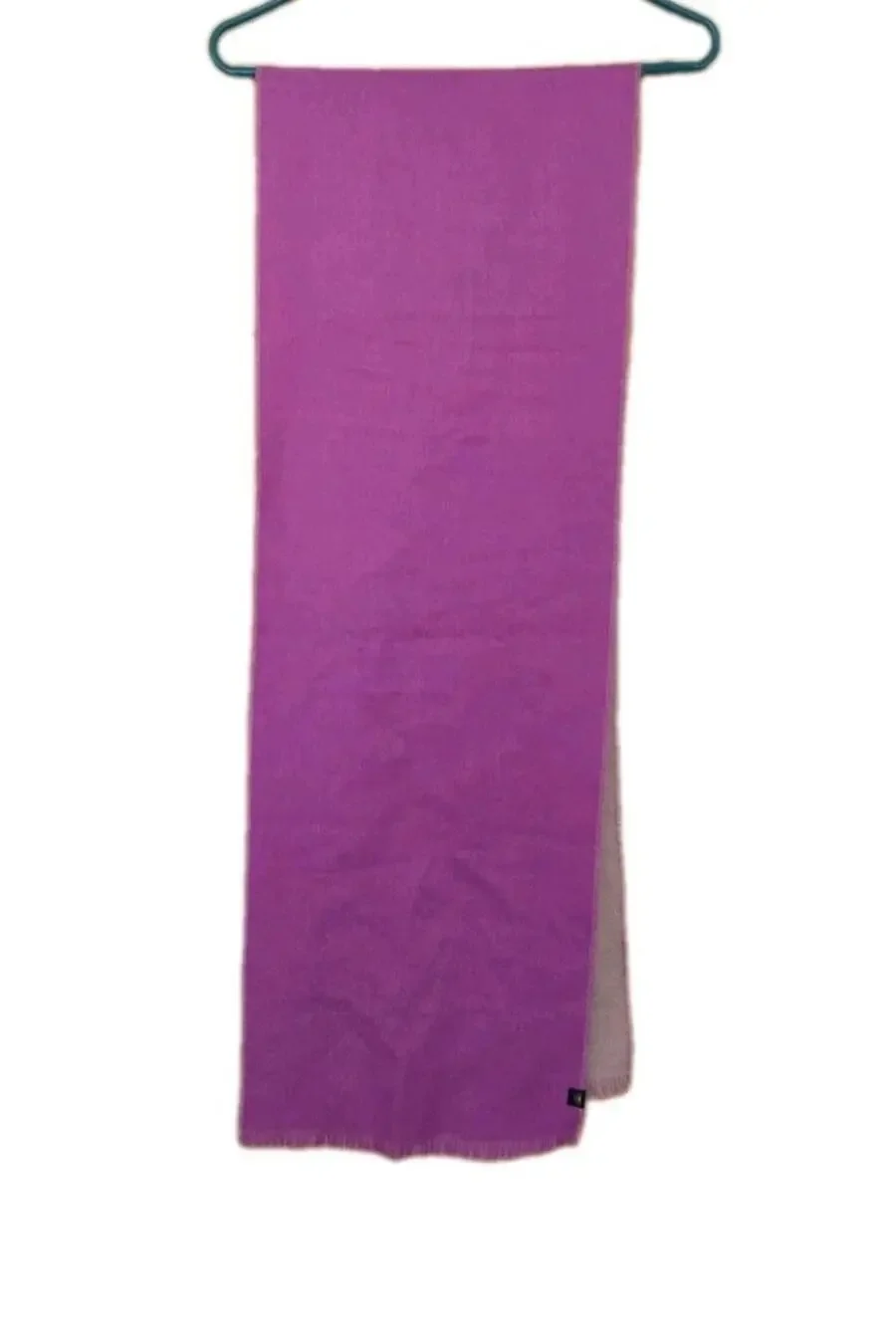 Patapampa Alpaca Scarf - Made In Peru - 100% Baby Alpaca Purple 71x12 Excellent